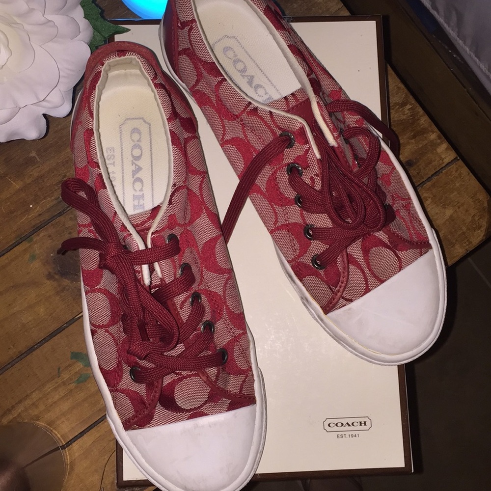 COACH tie sneakers